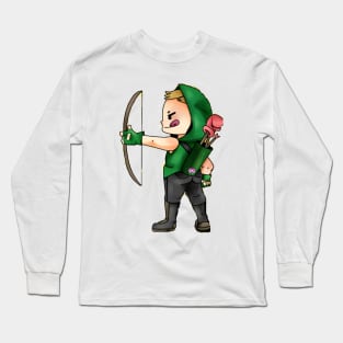 Chibi Green Arrow Long Sleeve T-Shirt